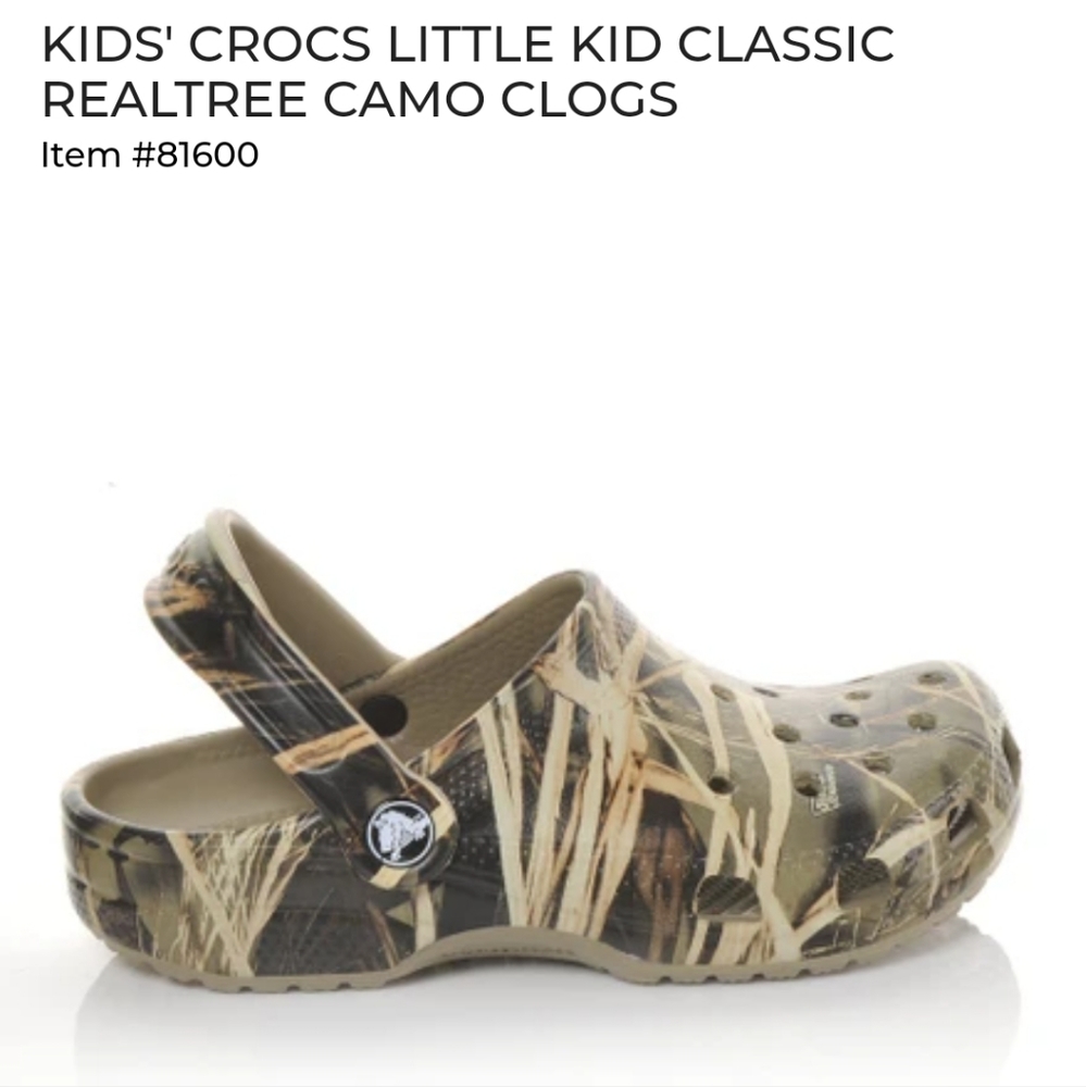Children's CROCS- Camo